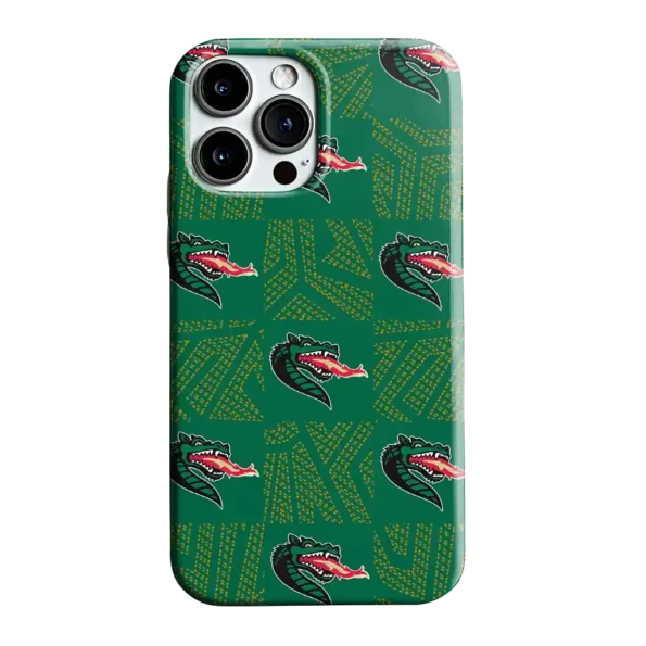 uab blazers chevron squares green phone case best selling