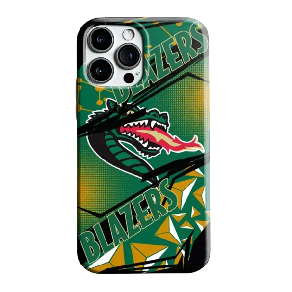 uab blazers jagged flash green black phone case best selling