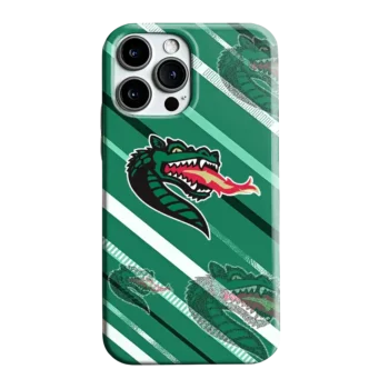 UAB Blazers Linear Stripes Green Phone Case