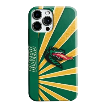 UAB Blazers Sunburst Rays Green Phone Case