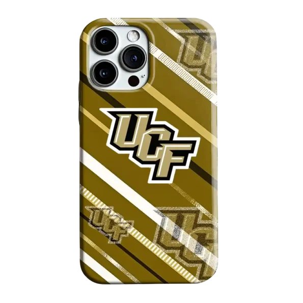 ucf knights linear stripes gold phone case best selling