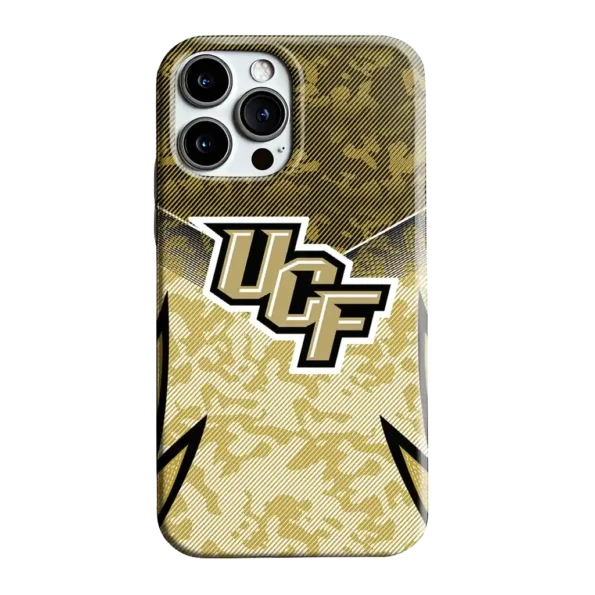 ucf knights striped overlay gold phone case best selling