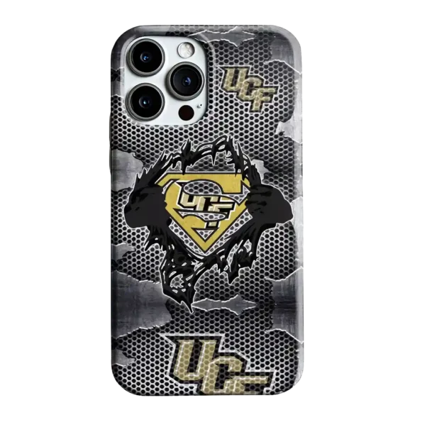 ucf knights superman emblem burst gray phone case best selling