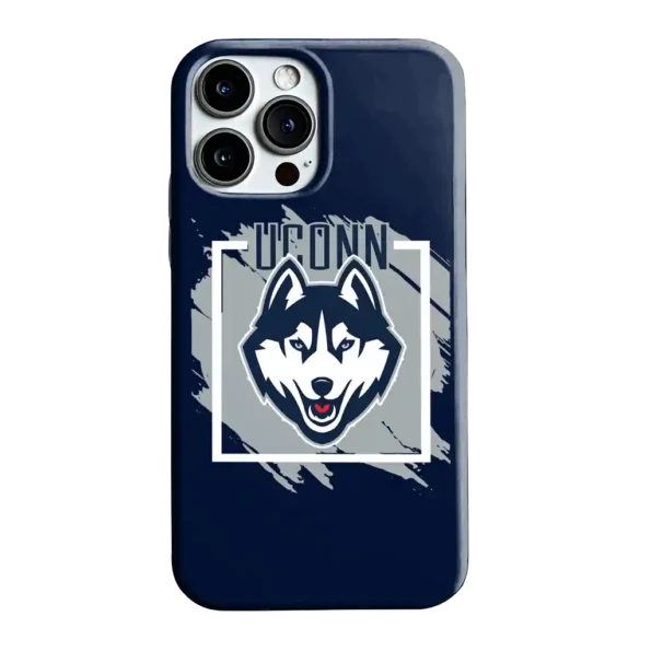 uconn huskies brush square blue phone case best selling