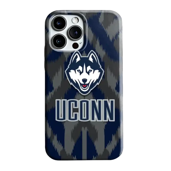 uconn huskies chevron zigzag blue phone case best selling