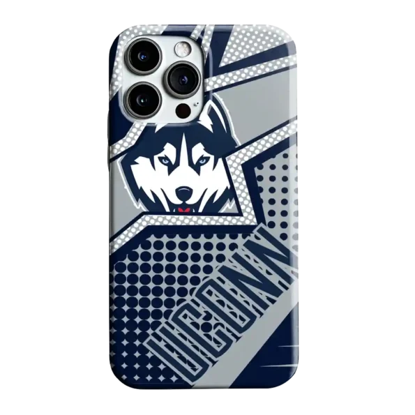 uconn huskies star outline blue phone case best selling