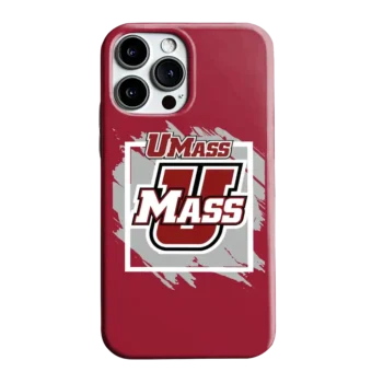 UMass Minutemen Brush Square Red Phone Case