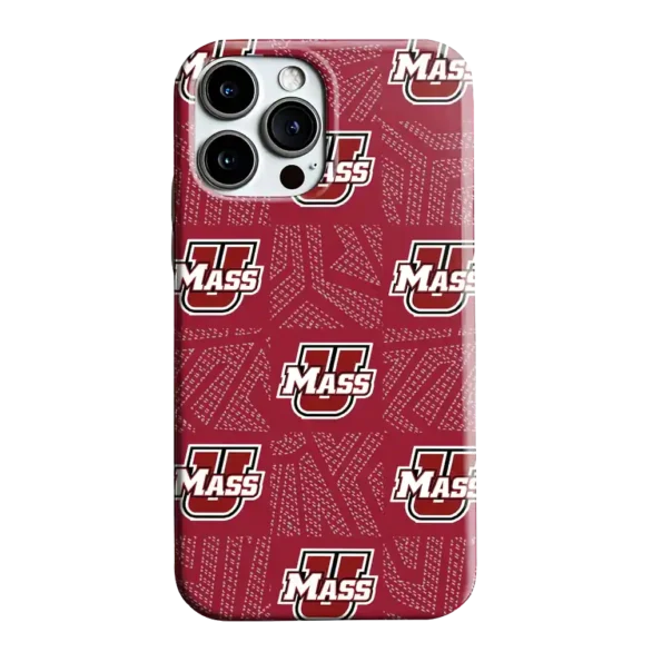 umass minutemen chevron squares red phone case best selling