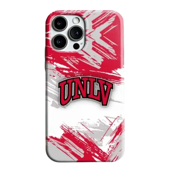 UNLV Rebels Brushstroke Clash Red White Phone Case