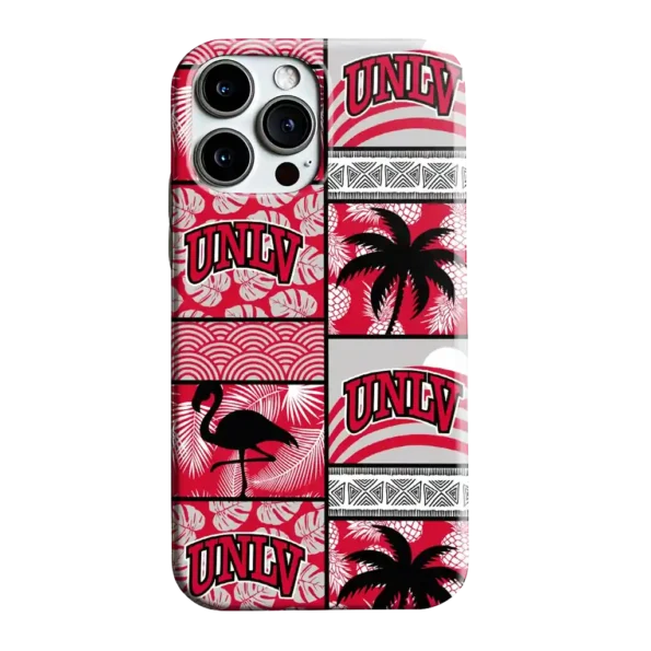 unlv rebels flamingo palm trees red phone case best selling
