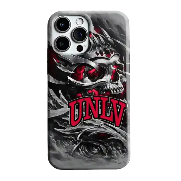 unlv rebels skull blades red gray phone case best selling