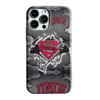 UNLV Rebels Superman Emblem Burst Gray Phone Case