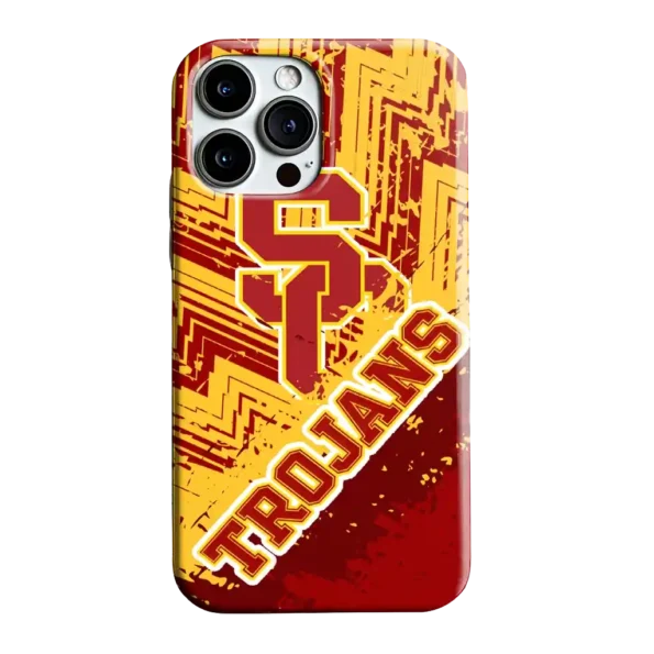 usc trojans abstract zigzag red phone case best selling