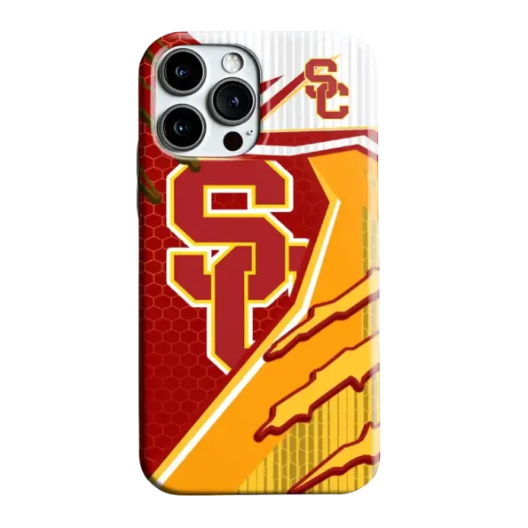 usc trojans armor streaks red phone case best selling