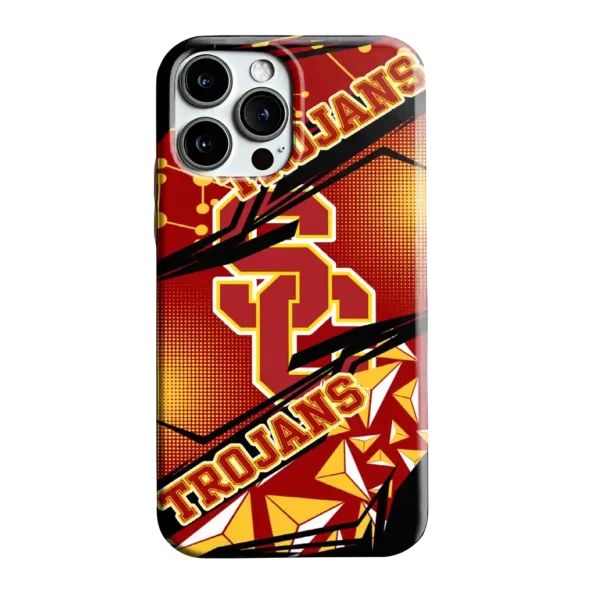 usc trojans jagged flash red black phone case best selling