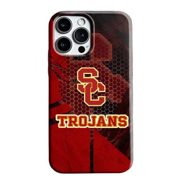 usc trojans web overlay red phone case best selling
