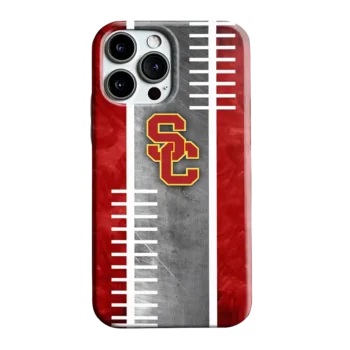 USC Trojans Yard Markers Red Gray Phone Case