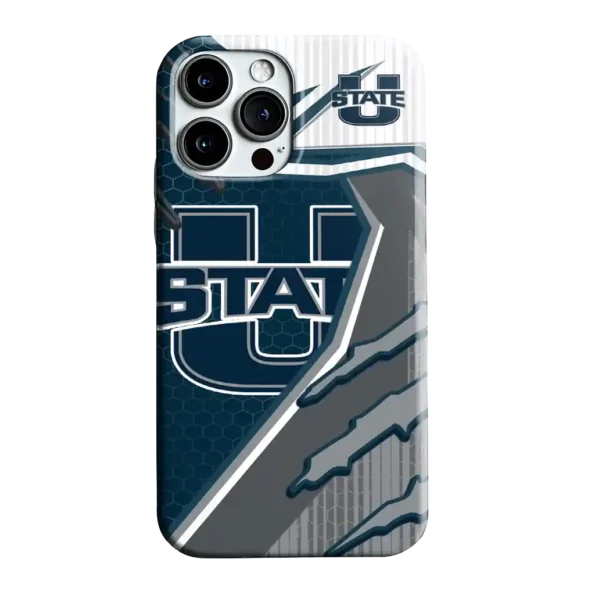 utah state aggies armor streaks navy phone case best selling