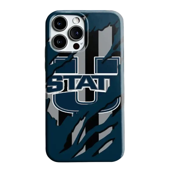 utah state aggies claw scar navy black phone case best selling
