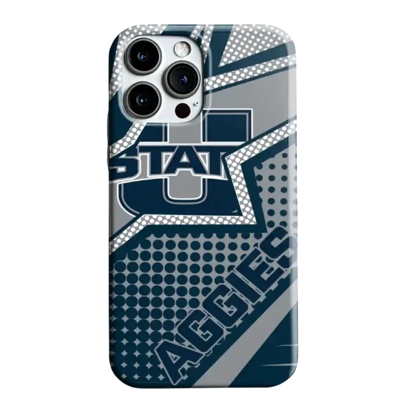 utah state aggies star outline navy phone case best selling