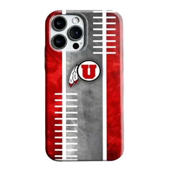 Utah Utes Yard Markers Red Gray Phone Case