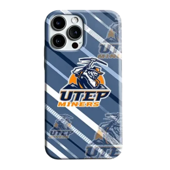 UTEP Miners Linear Stripes Blue Phone Case