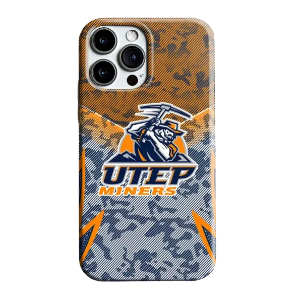utep miners striped overlay blue phone case best selling