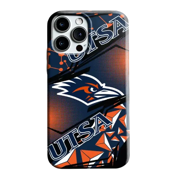 utsa roadrunners jagged flash orange black phone case best selling