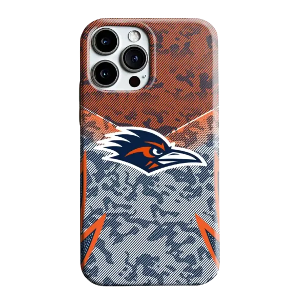 utsa roadrunners striped overlay orange phone case best selling