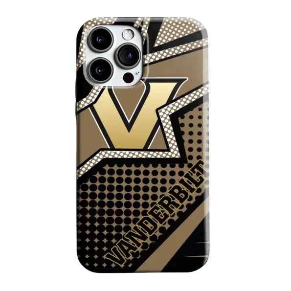 vanderbilt commodores star outline black phone case best selling