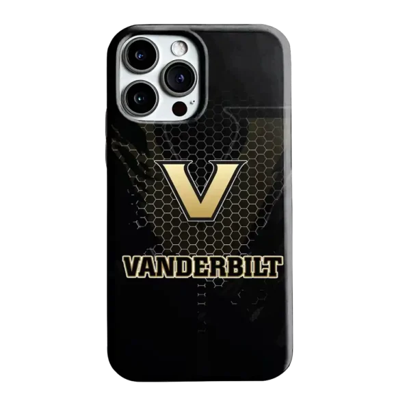 vanderbilt commodores web overlay black phone case best selling