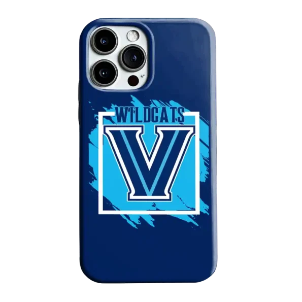 villanova wildcats brush square navy phone case best selling