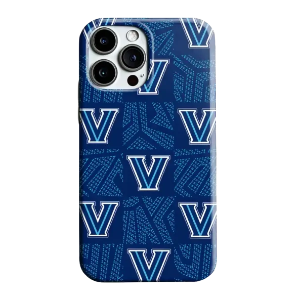 villanova wildcats chevron squares navy phone case best selling