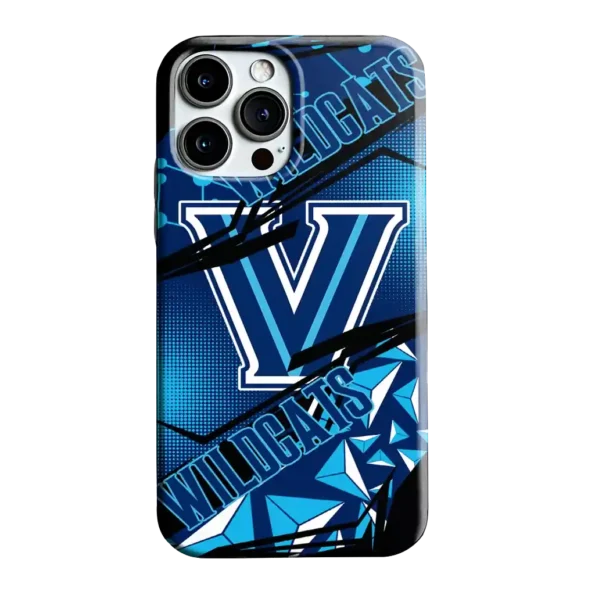 villanova wildcats jagged flash navy black phone case best selling