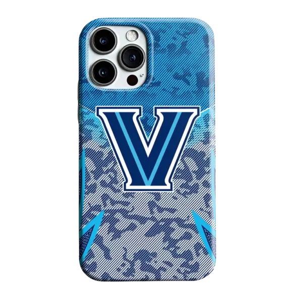 villanova wildcats striped overlay navy phone case best selling