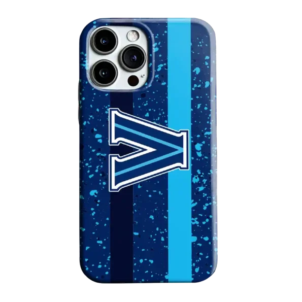 villanova wildcats textured stripe navy phone case best selling