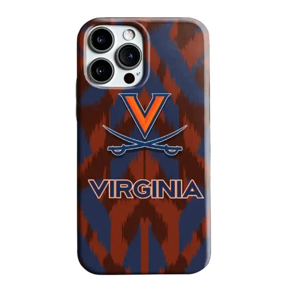 virginia cavaliers chevron zigzag blue phone case best selling