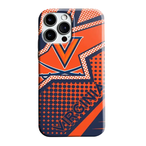 virginia cavaliers star outline blue phone case best selling