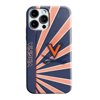 Virginia Cavaliers Sunburst Rays Blue Phone Case