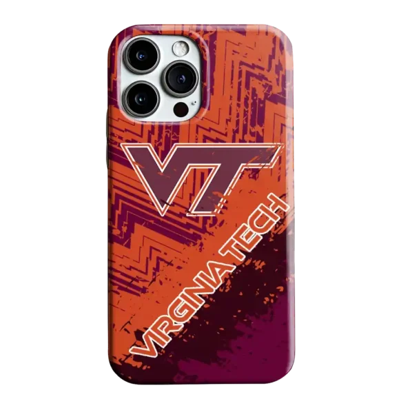 virginia tech hokies abstract zigzag maroon phone case best selling