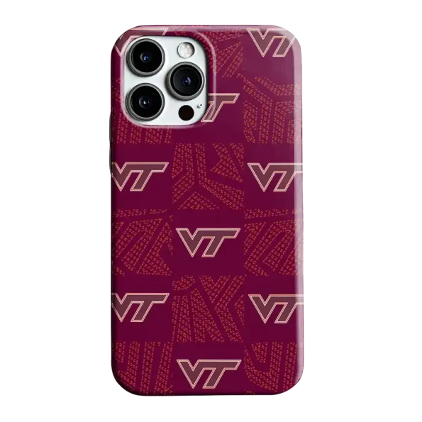 virginia tech hokies chevron squares maroon phone case best selling
