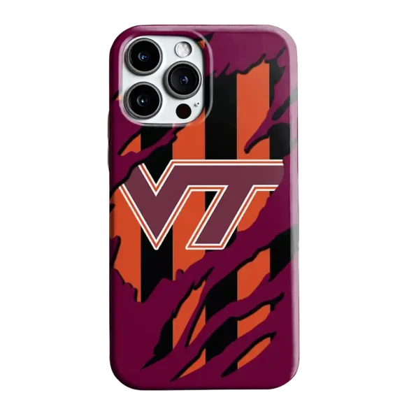 virginia tech hokies claw scar maroon black phone case best selling