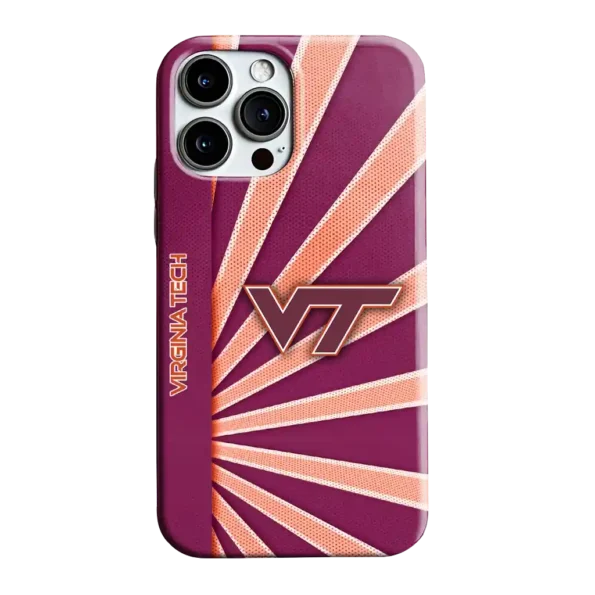virginia tech hokies sunburst rays maroon phone case best selling