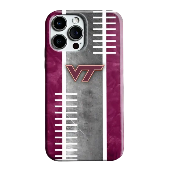 virginia tech hokies yard markers maroon gray phone case best selling