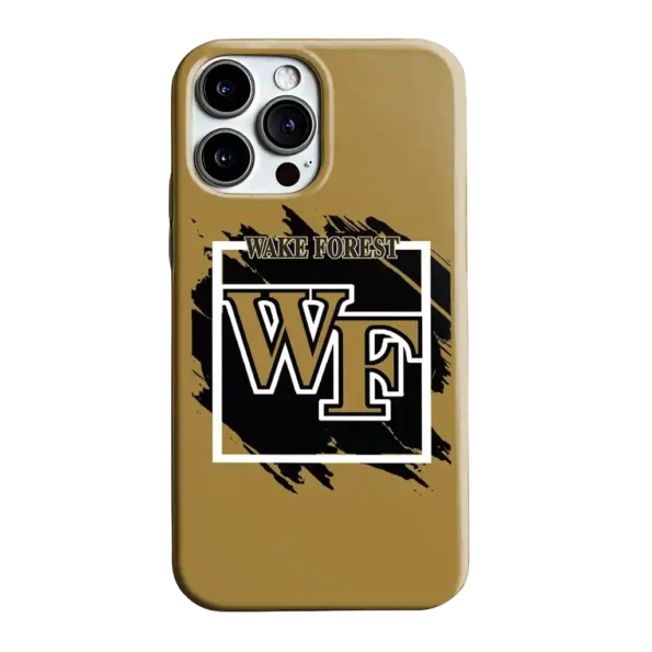 wake forest demon deacons brush square gold phone case best selling