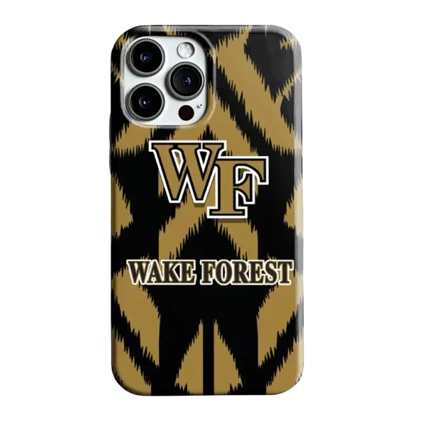 wake forest demon deacons chevron zigzag gold phone case best selling