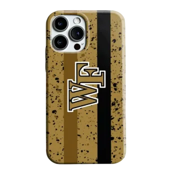 Wake Forest Demon Deacons Textured Stripe Gold Phone Case