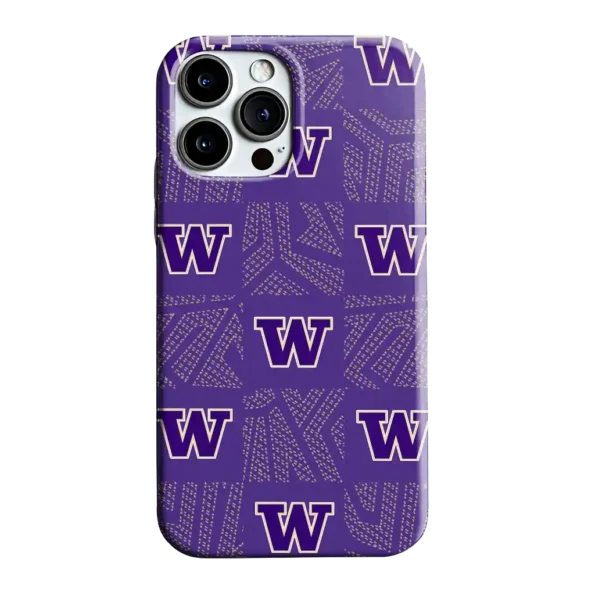 washington huskies chevron squares purple phone case best selling