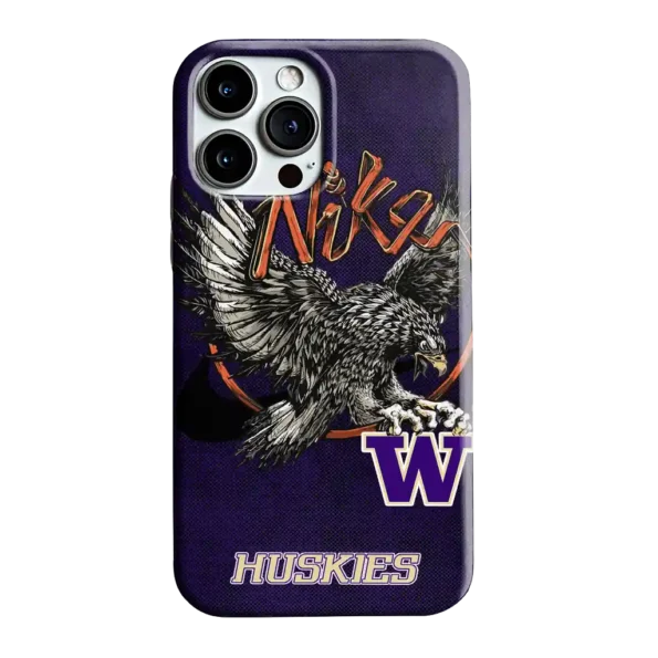 washington huskies eagle soar purple phone case best selling