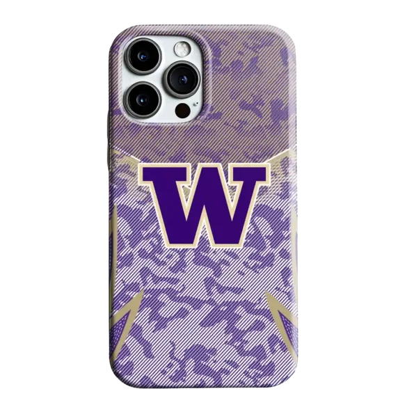 washington huskies striped overlay purple phone case best selling